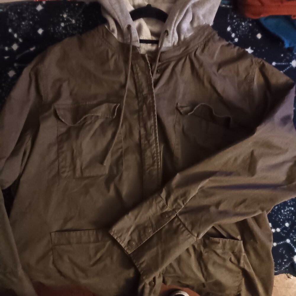 Caslon lightweight jacket with hood